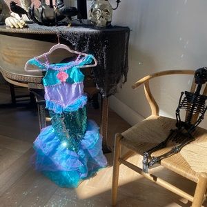 Mermaid sequined costume 4-6 year old size